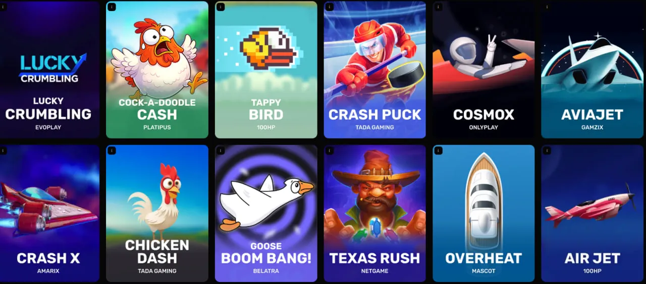 spinkong casino crash games